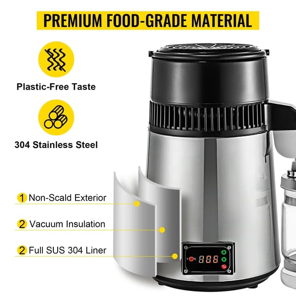 Vesitislaaja, 750W, 4L kapasiteetti,750W 4L