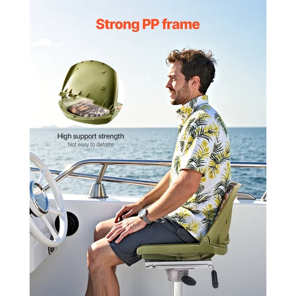 Bådsæde, Holdbart Design, Forbedret Komfort,Camouflage Farve