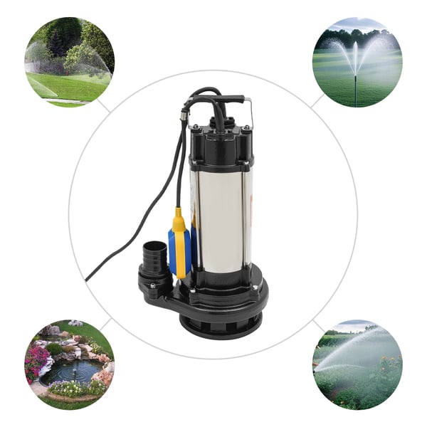 Upotettava viemäripumppu, 36000L/h virtaama, 2HP teho,EU, 220V