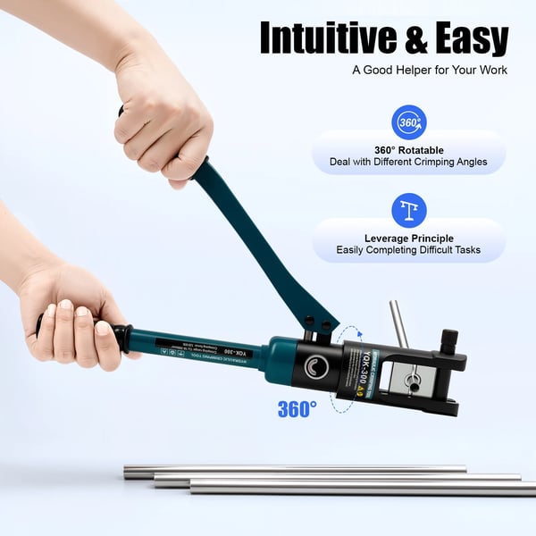 Hydraulisk Crimper, Manuel Betjening, Alsidig Kompatibilitet,Blå