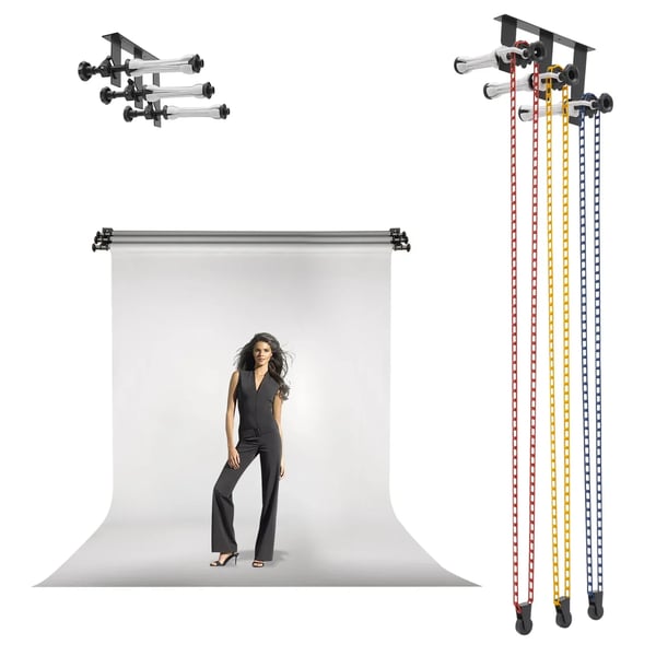 Fotografi Baggrundsstøttesystem, Premium Materiale, Justerbar Højde, Multi-Baggrundskompatibilitet, Glat Løftemekanisme, Manuel Betjening