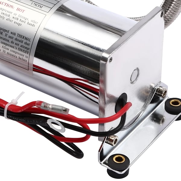Bil Luftfjädring Pump, 200 PSI, Tungt Kompressor,Silver