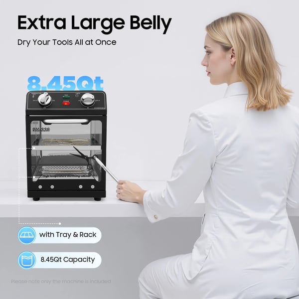 Tørvarme Sterilisator, 600W, 220℃ Høj Temperatur,Sort