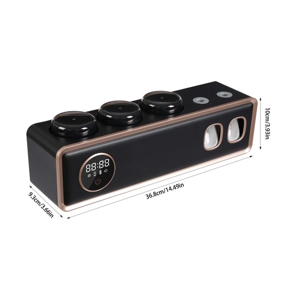 Tandbørsteholder, UVC sterilisering, 25 x 10 x 20 cm, Kompatibel med glatte overflader, Dobbelt strømmode, 1200mAh lithiumbatteri