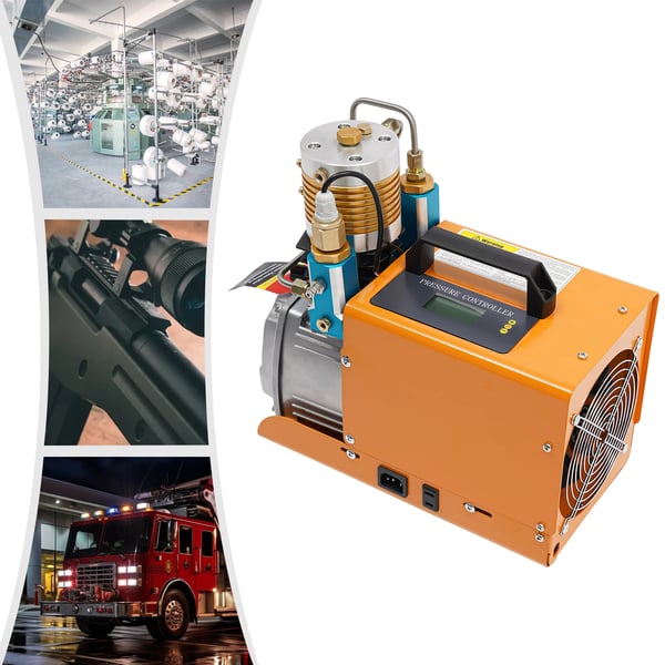 Luftkompressor, 1800W Effekt, 30 MPA Tryck,EU, Orange/Svart