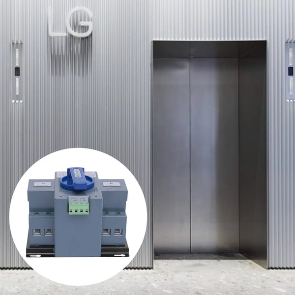 Dual Power Automatic Transfer Switch, 2P, 63A,Blå
