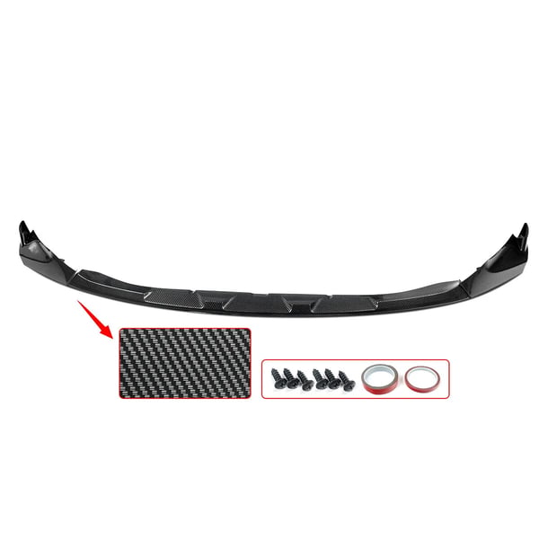 Front Bumper Lip Splitter, Passer til Performance Sports Sedan, M Performance Stil,kulstoflook