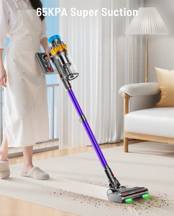 Sladdlös Dammsugare, 650W Effekt, HEPA-filter,EU