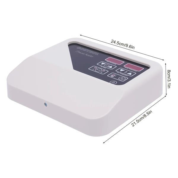 Digital Sauna Controller, Udgangseffekt 3-9KW, Arbejdsspænding 220V-240V, Temperaturinterval 40-105℃, Dimensioner 24,5x21x7,5 cm