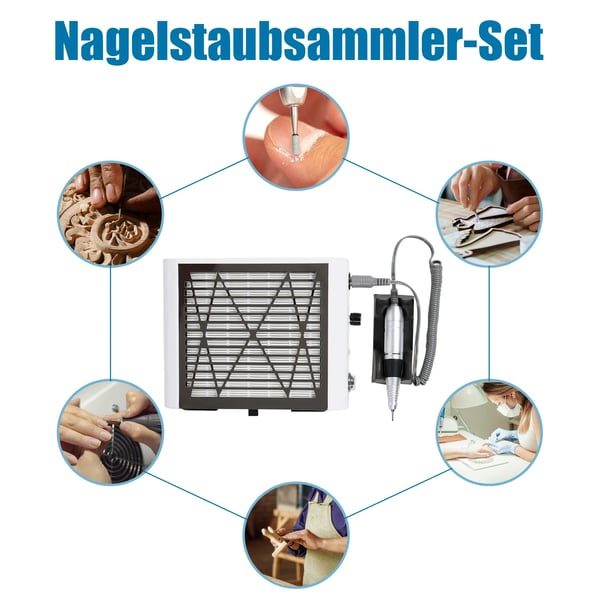 Neglebord, 30.000 RPM motor, kompakt design, justerbar hastighed, letvægtsstruktur