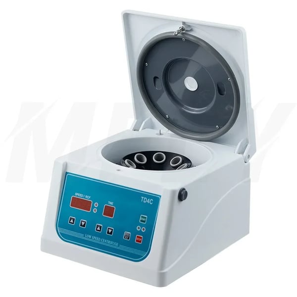 Laboratoriecentrifuge, Justerbar hastighed op til 4000 RPM, Kompakt design,220V EU STIK