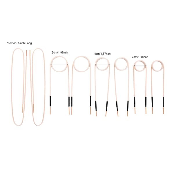 Värmespole, 700℃ Maximal Temperatur, 8 Delar Set,VIT