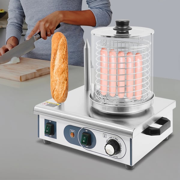 Hot Dog Maskine, Elektrisk Pølseisolering, Moderne Design,grå