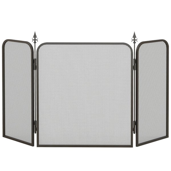 Metallinen takka, 3 paneelia, 96 x 1,3 x 56 cm