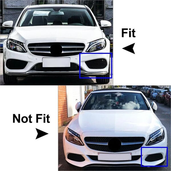 Dimljuslock, Hållbart Material, Kompatibelt med Mercedes-Benz,par