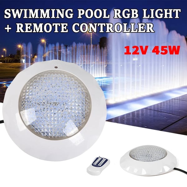 LED Svømmebassinlys, 45W RGB Farver, Vandtæt IP68,41-50V