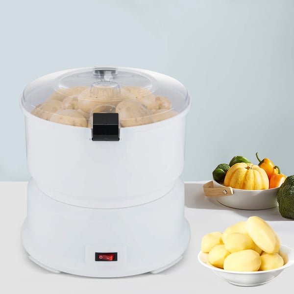 Kartoffelskræller, 85W Effekt, Kapacitet 0,8kg, Spænding 220-240V, Dimensioner 25,5x27cm, Skrælletid 2-4min