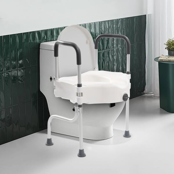 Toilet sæde hæver, aluminium legering, ergonomisk design, forbedret stabilitet