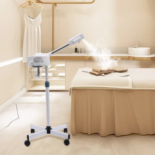 Ansigtsspa, 800W, 220V, Justerbar Ståhøjde 30-40 cm, Nano-Ionisk Dampteknologi, CE Certificeret