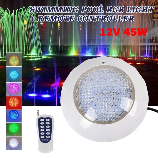 RGB Pool Lyskilder, 45W Energi Effektiv, 3000LM Lysstyrke