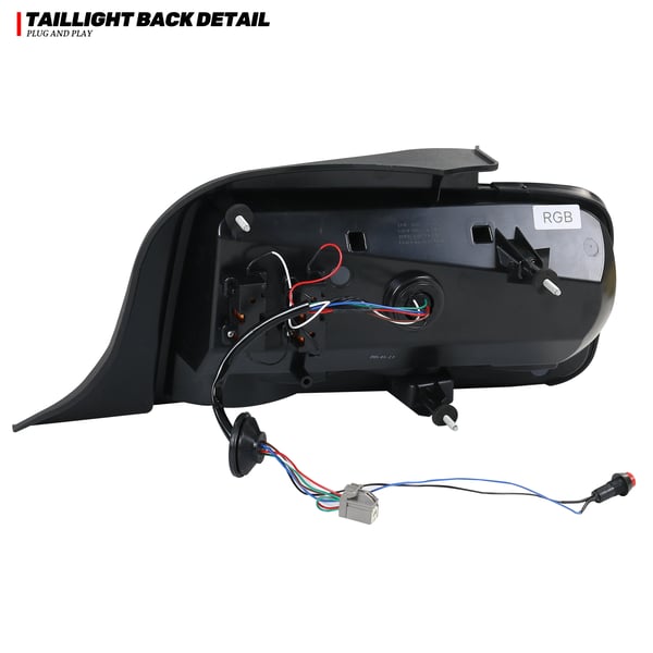 Baglygtesamling, 12V, 35W, 3400 LM, Til Ford Mustang S-197 (2005-2009), Sekventiel Blinklys