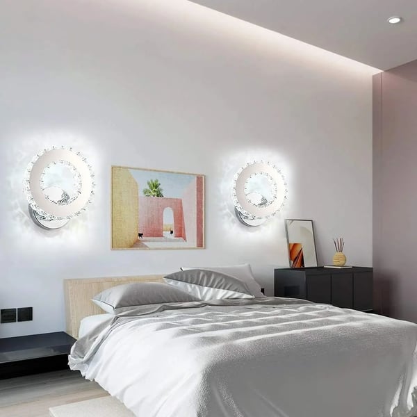 Væglamper, Moderne Krystal Design, LED 6500K,M