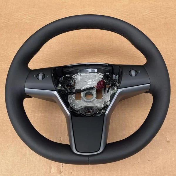 Ratt, PU-læder, Kompatibel med Tesla Model 3, Kompatibel med Tesla Model Y, Farve: Sort, OEM Dele Nummer: 1490214-00-B