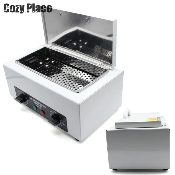 Hetluftsterilisator, 300W Effekt, 2L Kapacitet, 50-220℃ Temperaturintervall, 0-120 Minuter Timer, Kompakt Design