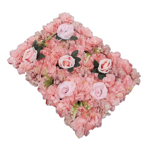 Blomster Vægpanel, 12-delt Sæt, Realistisk Blomsterdesign,Pink