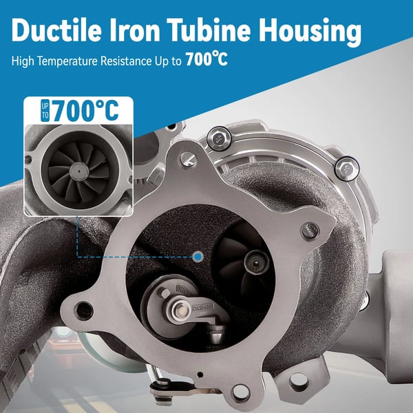 Turbocharger, Høj ydeevne, Egnet til 2.0 TSI motor, Audi A4 A5 Q5 kompatibilitet, OEM nummer 06H145702TV, Turbo model RHF5