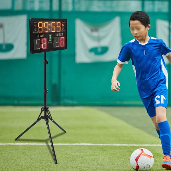 LED Scoreboard, USB-drevet, Fjernbetjening rækkevidde 30 m, Scorevisning 0-199, Vægt under 2,6 kg, 5 lysstyrkeniveauer
