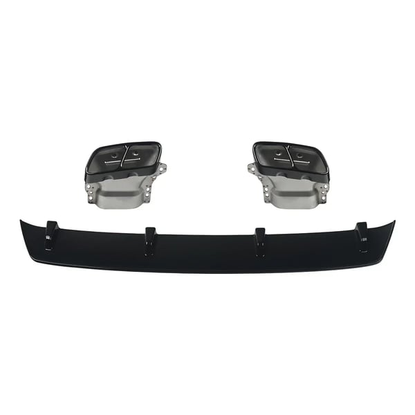 Bageste kofanger diffuser, udstødning inkluderet, til Mercedes-Benz A-Klasse W176,A45 Diffuser