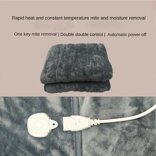 Elektrisk tæppe, blød flannel, flere varmeindstillinger,EU-TB1316F