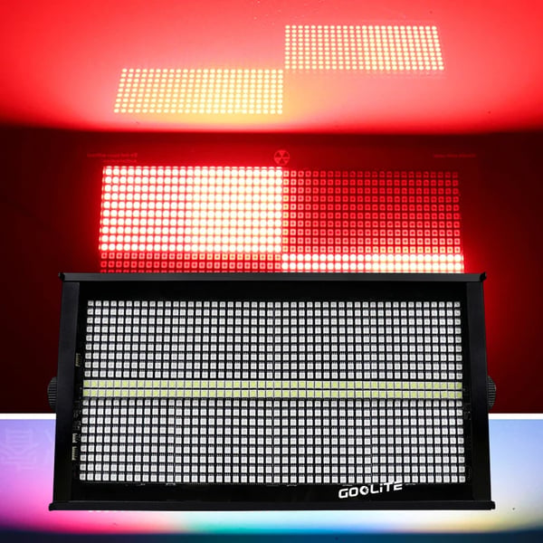 LED Strobelys, DMX Kontrol, Robust Vandtæt Design,2 Lys og 1 Kasse