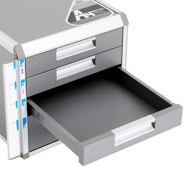 Skuffeorganisator, Låsemekanisme, Pladsbesparende Design,Sølv