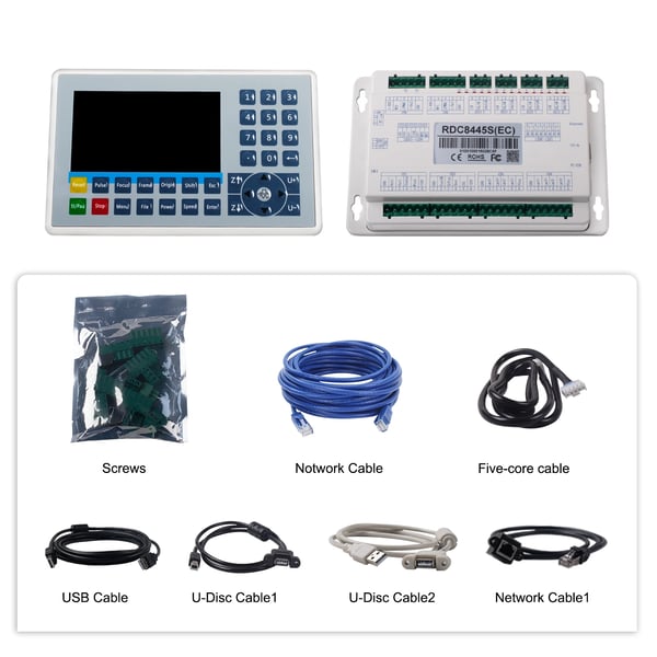 Laser Controller, 400KHZ Udgangsfrequens, 128M Hukommelse, USB Overførselshastighed 12M, Netværkskapacitet 100M, 4 Udgange 300mA