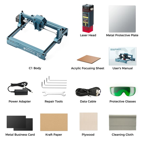 Mini lasergravørmaskine, 3W laserkerne, gravering område 150x150mm, ultrafin punktstørrelse 0,04mm, brugervenligt design, alsidig kompatibilitet