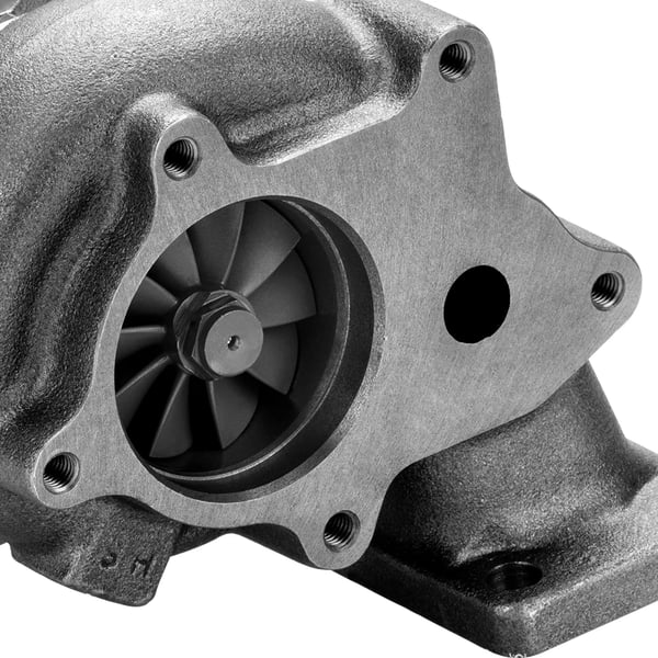 Billet Turbo, T3/T4 Flange, 63 A/R Turbine, 5-Bolt Udstødningsflange, Op til 400 HK, Oliekølet