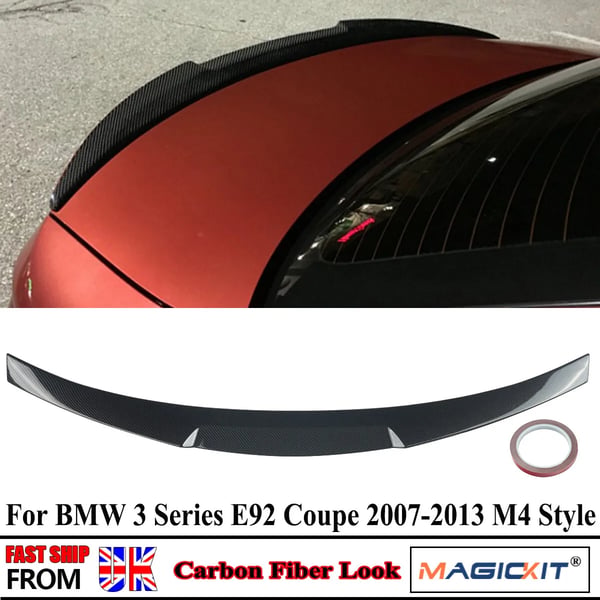 Bagspoiler, Performance/Custom Fit, Holdbart ABS-plastik,kulstof look