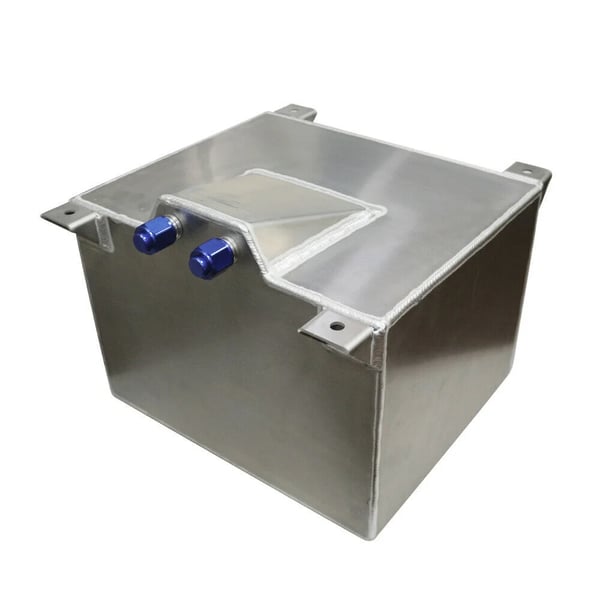 Brændstoftank, 20 liter, letvægts aluminiumdesign,Sølv