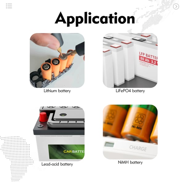 Batterikapacitetstesteren, Bred spændingsområde, Sikkerhedsbeskyttelsesfunktioner,120V 50A