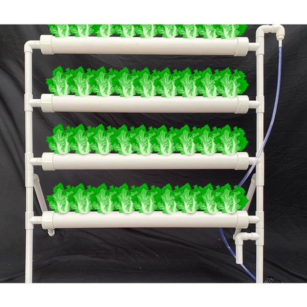 Hydroponisk Vækstsæt, PVC Vandforsyningsrør, 95 x 45 x 100 cm, 32 mm Åbningsdiameter, 220 V/50 Hz, Automatisk Vandingssystem