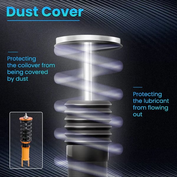 Coilover affjedrings sænkningskit, stål, varelængde 62 cm, varebredde 50 cm, forårsrate 8 kg/mm, justerbar højde Ja
