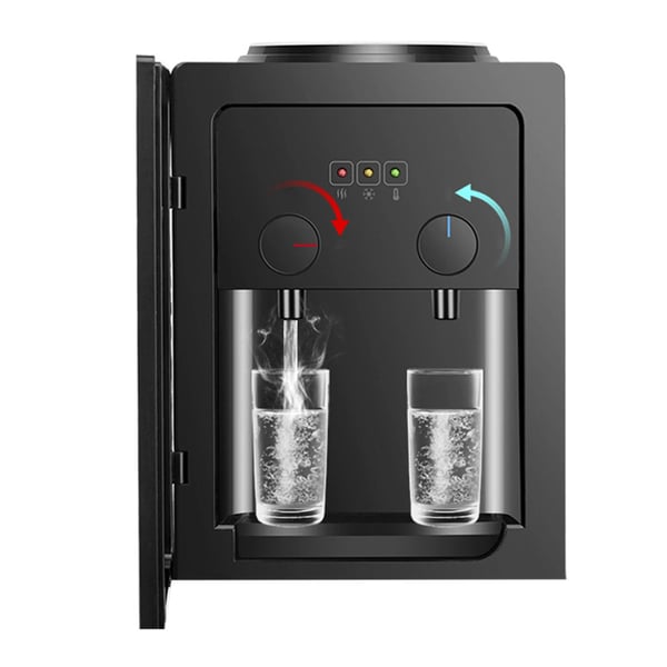 Vanddispenser, Rustfrit Stål & PP, 270mm x 235mm x 370mm, 550W Opvarmningskraft, 75W Kølekraft, Kompatibel med 3,5L-18L Spande