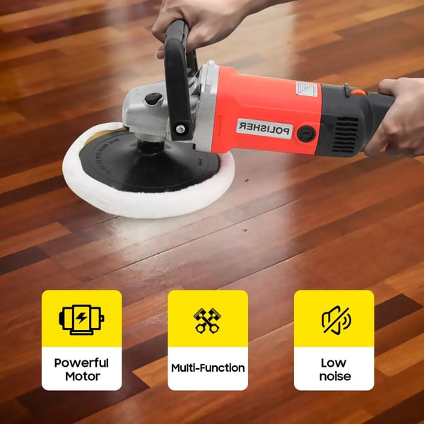 Bilpolermaskin, 1400 watt, 230V, upp till 3000 RPM, Ø180 mm skiva, 3.25 kg