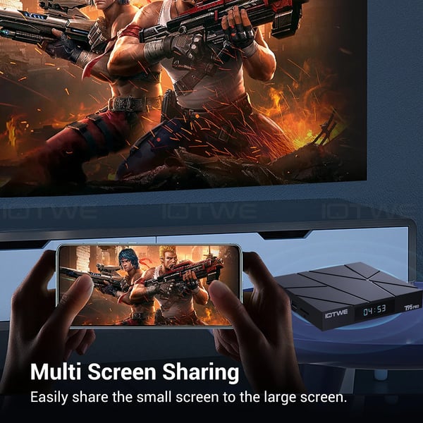 Android TV Box, 4GB RAM, 32GB lagerplads, 6K video support