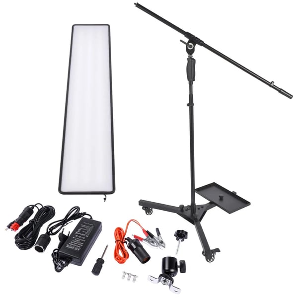 Bilkarosseri Lampe, Holdbart plastik, 25 x 12 x 3 cm, Sort, Egnet til forskellige PDR-applikationer, LED
