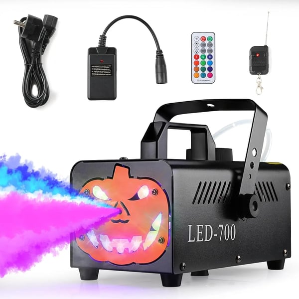 Tågemaskine, 500W, 220V, RGB-effekt, 5000-7000 CFM, Egnet til 9-16 m²