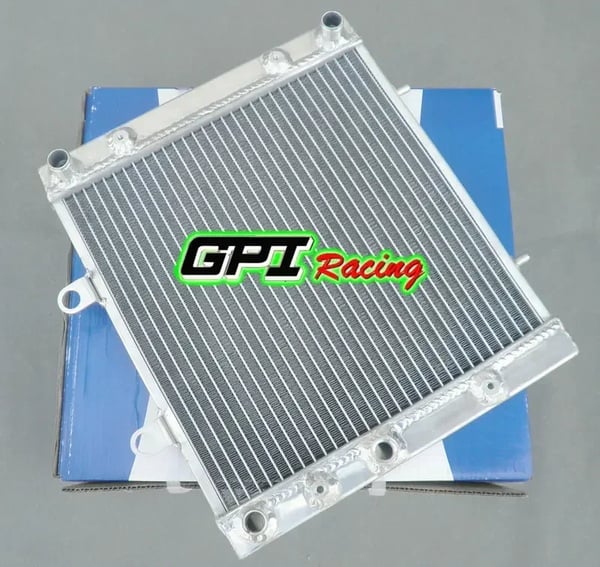 Racing Radiator, Aluminiumlegering, 12” x 20” x 2”, Kompatibel med Polaris Sportsman 400 HO 4x4, 40% Øget Køling, TIG Svejset Konstruktion