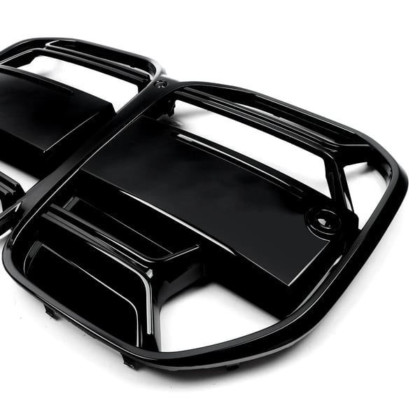 Front Gitter, Glans Sort Finish, Direkte Erstatning, Kompatibel med BMW, glans sort